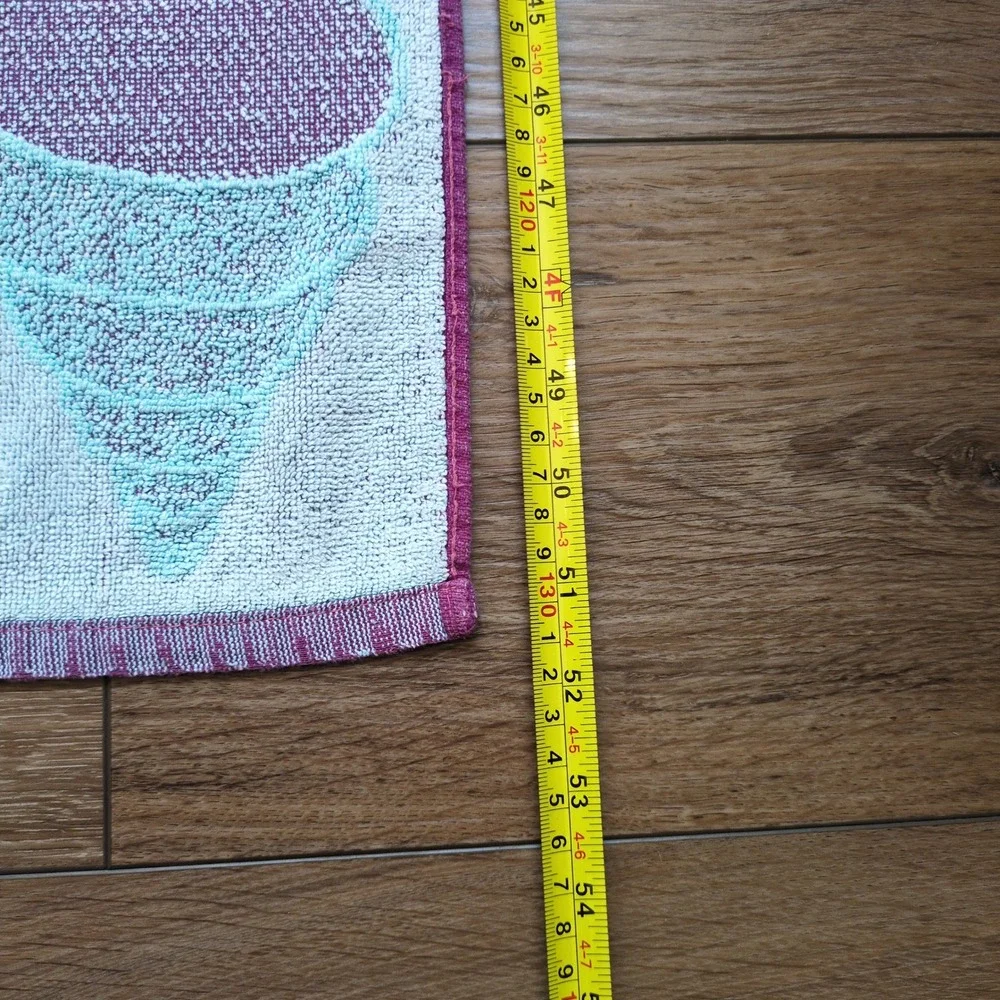 Vintage Striped Sea Sheel Beach Towel Bold Retro Coastal Funky Bright 28 x 52